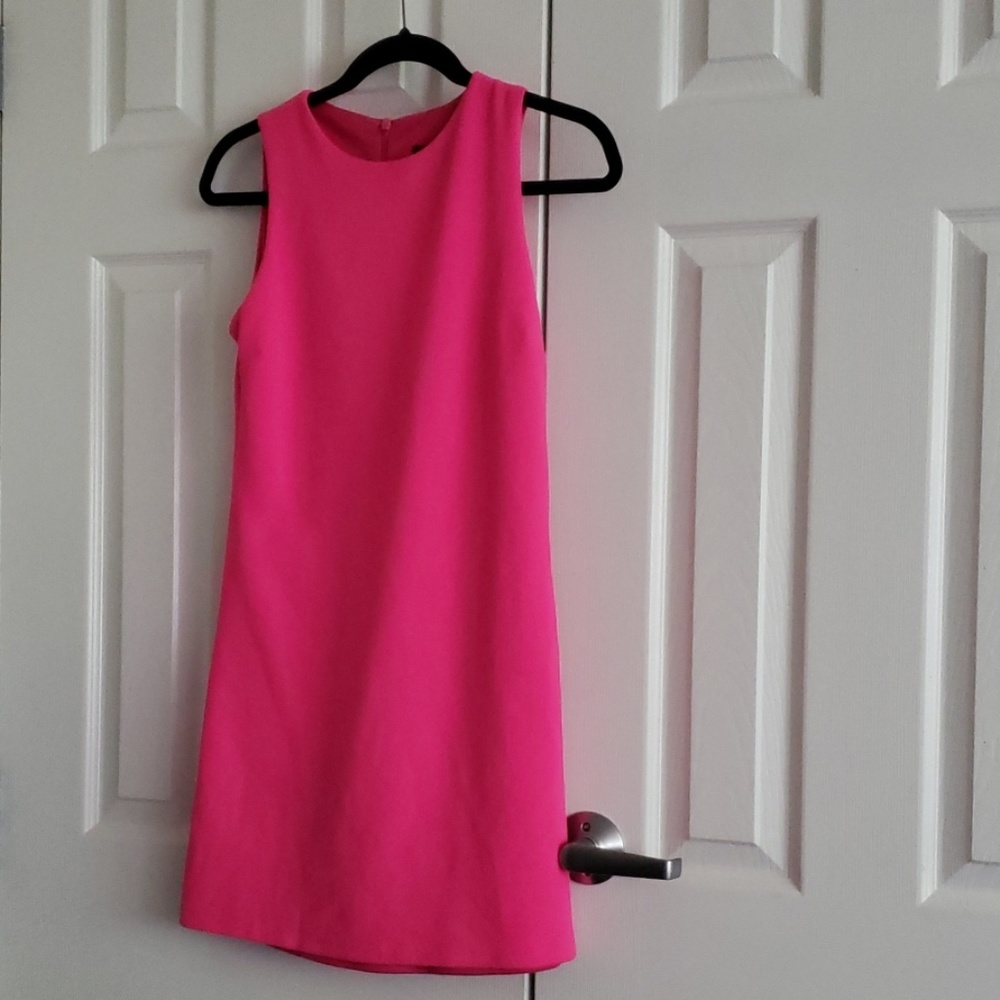 Aqua classic pink sheath fully lined dress XS